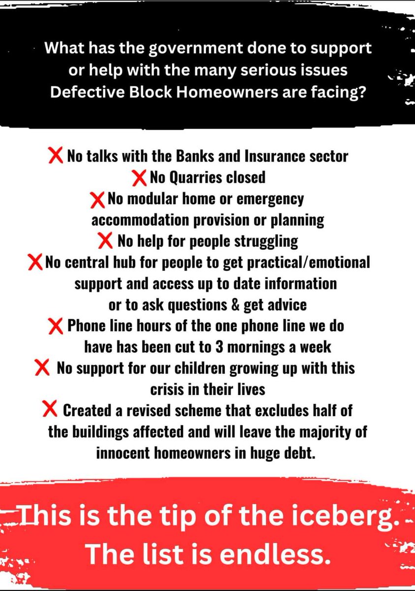 Donegal are being treated like second class citizens and it absolutely stinks #defectiveconcreteblocks #100percentredress #defectiveblockhomeowners @DarraghOBrienTD @LeoVaradkar