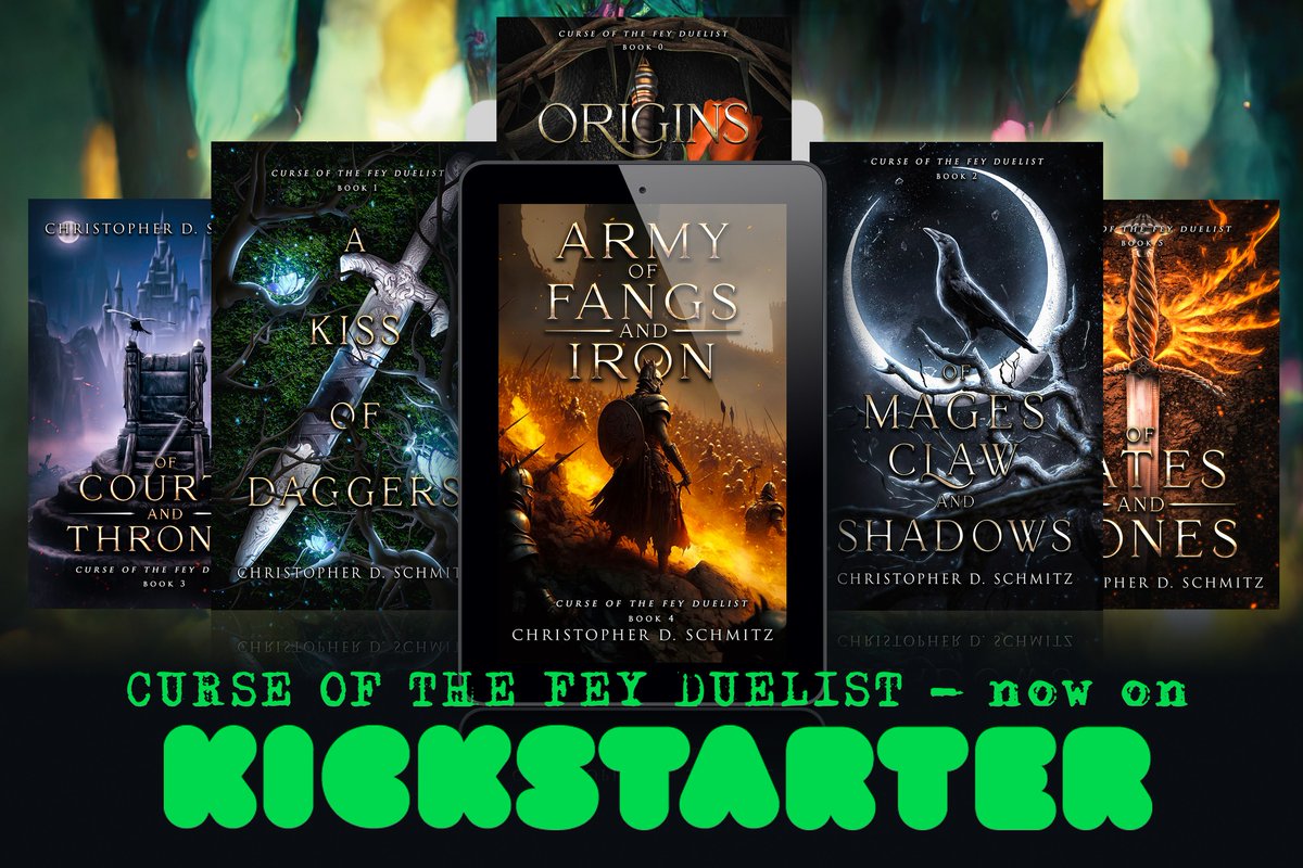 It's finally here! These two new books will launch my new series which reads like John Wick versus Elves in a world like Carnival Row. Backers get some cool stuff with it!

kickstarter.com/projects/feydu… 
#newfantasybooks #fey #adventure #arcanepunk #newrelease #kickstarter