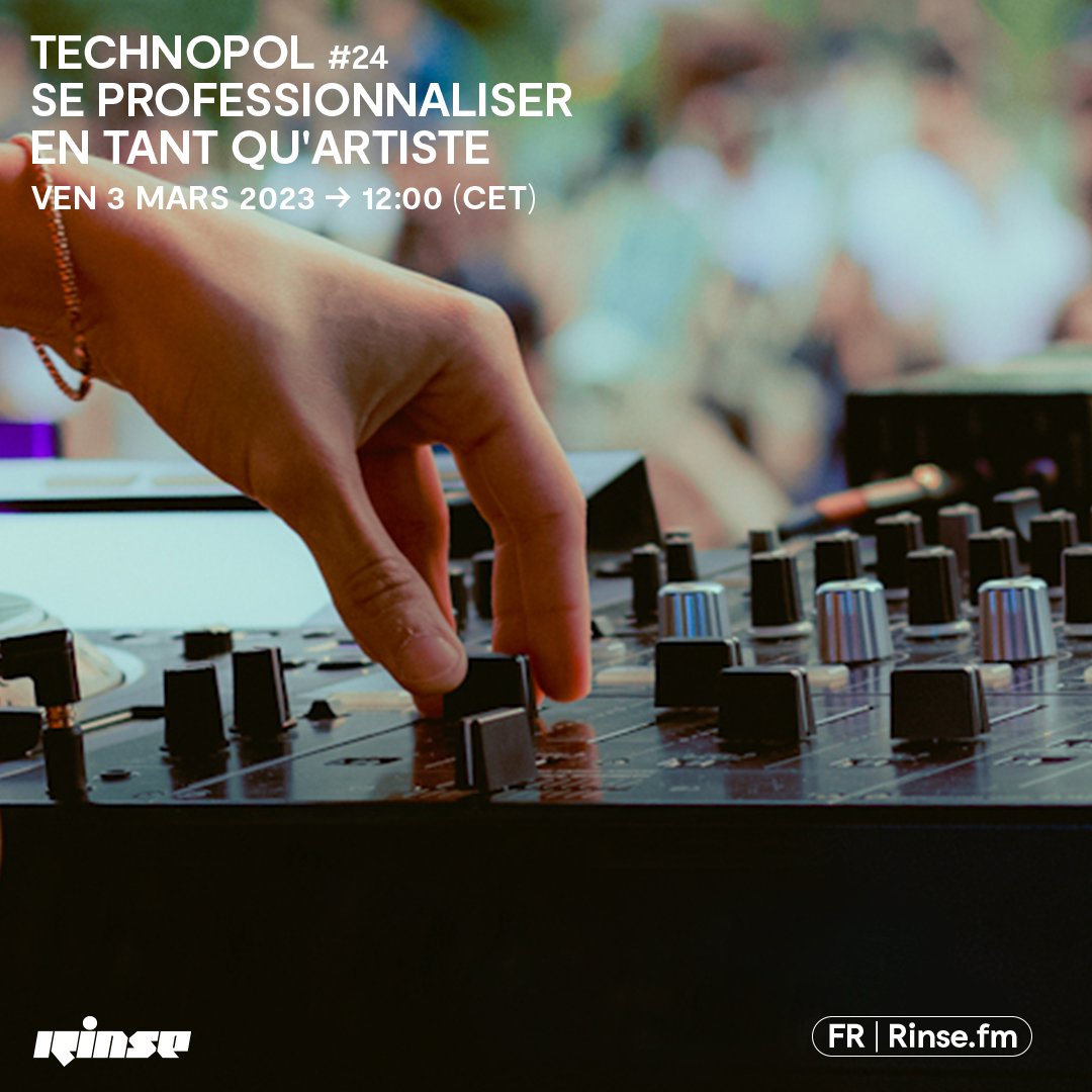 Retrouvez-nous ce vendredi chez Rinse France ce vendredi de 12h à 13h aux côtés de Bambi, Naajet et Pauline Jacquelin pour nous parler de la professionnalisation en tant qu'artiste 🙏
N'hésitez pas à poser vos questions en commentaire, on y répondra pendant l'émission.