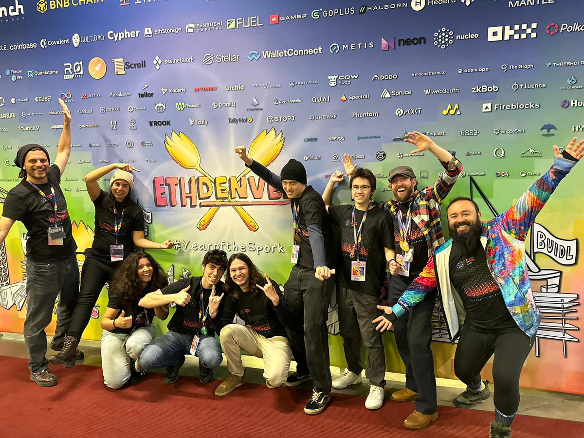 BCLabUF's tweet photo. We are taking over @EthereumDenver today ⚡️🐊💗🚀🚀🚀

All gators from #Miami and #Florida ready to #BUIDL the future of #Web3 ! 

#UF #UFBloclchainLab #Gogators #ETHDenver2023 https://t.co/yvIJCpJ2oL
