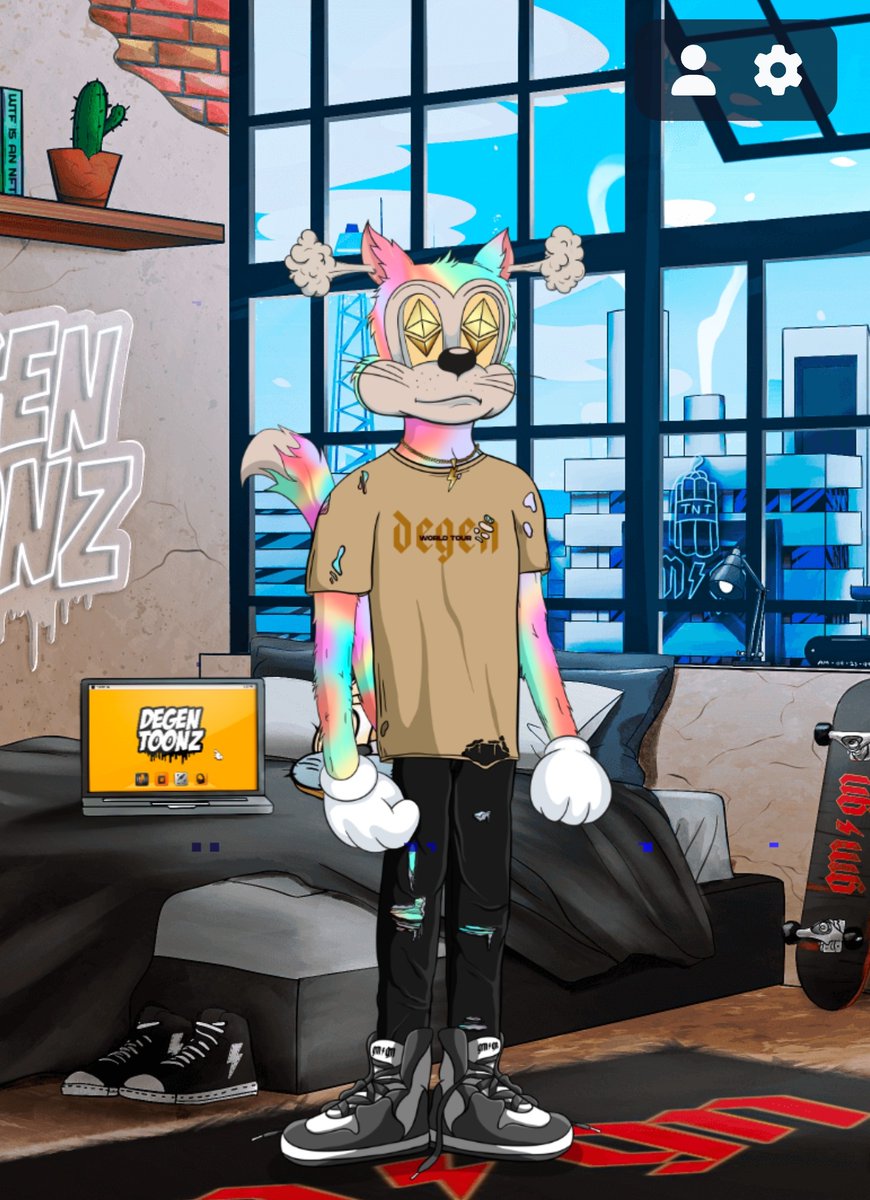 S1aughterHau5_'s tweet photo. Congrats @DegenToonz for launching the market place! 

I had enough $TNZ to enter some raffles. Fingers crossed!

Also I copped this virgin IRI toon to celebrate. Finally have an OG again and he looks great in my LOFT! https://t.co/r2mqVWh8dJ