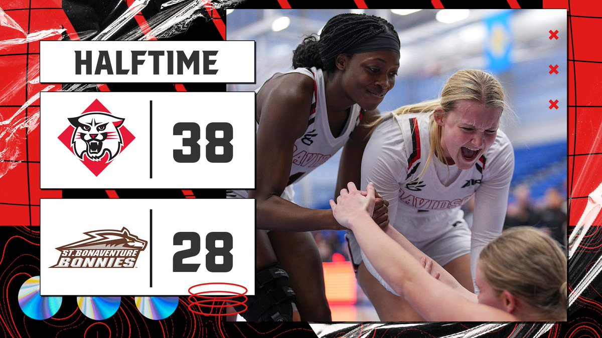 A10WBB's tweet photo. Suzi-Rose Deegan and Elle Sutphin combine for 24 points to give @DavidsonWBB the lead heading into the break!

Make sure to catch the final half of the day on ESPN+!
#CHASEtheCrown https://t.co/bQOD8uRO3l