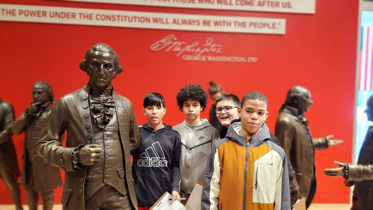 We had a great time learning, laughing, and singing with our Team Lafayette 8th graders on our trip to <a href="/ConstitutionCtr/">National Constitution Center</a> today <a href="/BASDBroughalMS/">Broughal MS</a> <a href="/basdjacksilva/">Jack Silva</a> @josephanthes <a href="/MsKeptner/">Ms. Keptner</a>