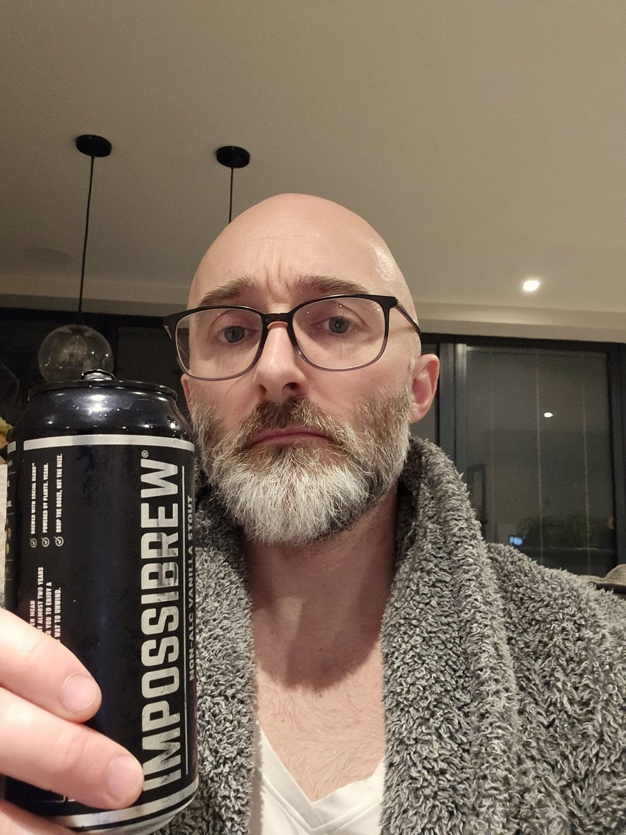 When you're drinking the ad..
<a href="/impossibrewco/">IMPOSSIBREW®</a> #impossibrew #stout