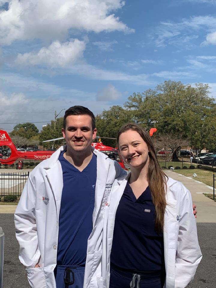 SouthEmergency's tweet photo. Congrats to our new Chief Residents, Dr. Caleb Cantrell and Dr. Kaitlyn Hall! https://t.co/up2Ryixnnm