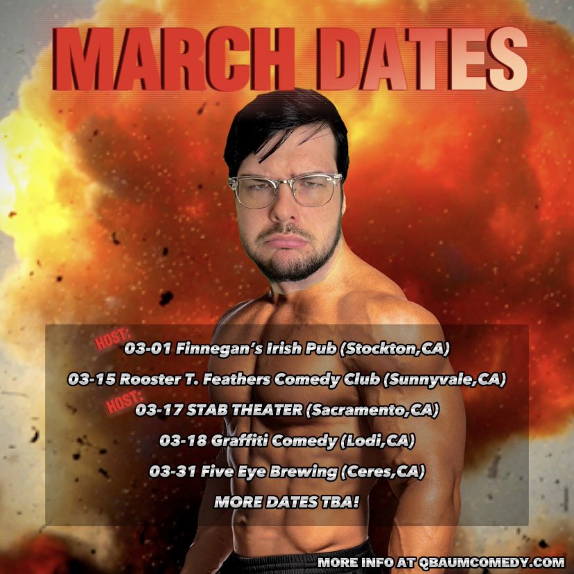 JordanQbaum's tweet image. MARCH DATES! Come out &amp;amp; see ya boy! (DM for more info)