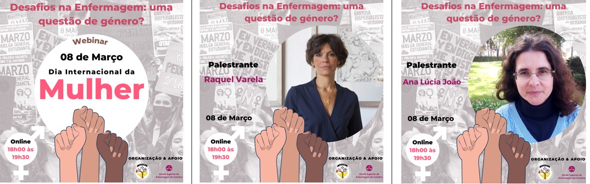 AEEEMC1's tweet photo. Hoje iniciamos a divulgação do nosso ilustre painel de convidadas para o Webinar "Desafios na Enfermagem: uma questão de género?": Raquel Varela e Ana Lúcia João.
📅dia 08/03/2023 às 18h30, online, via zoom.
🆓Inscrição através do link: https://t.co/9BUvHI1fwR https://t.co/zGXp8ZTR2M