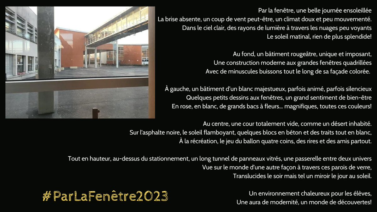 #Twoulipo #EQ37
#ParLaFenetre2023
<a href="/5aClasse/">classe 5A</a>