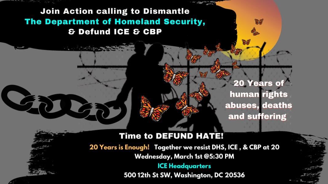 Direct action happening now!
Acción directa sucediendo ahora! -ICE HQ in Washington, DC #DefundHate #CommunitiesNotCages

Live stream/transmisión en vivo: 
fb.watch/i-AbMT76Vv/?mi…