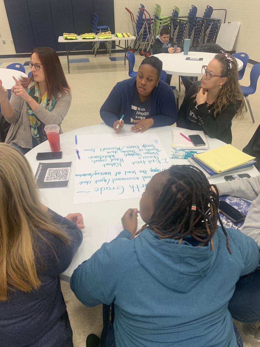 5Ibby's tweet photo. KWES hard at work analyzing approaches to formative assessment. Working on that .90 effect size for student learning! #DifferenceMakers @KyleRWilsonES https://t.co/4czwDQQRJ6