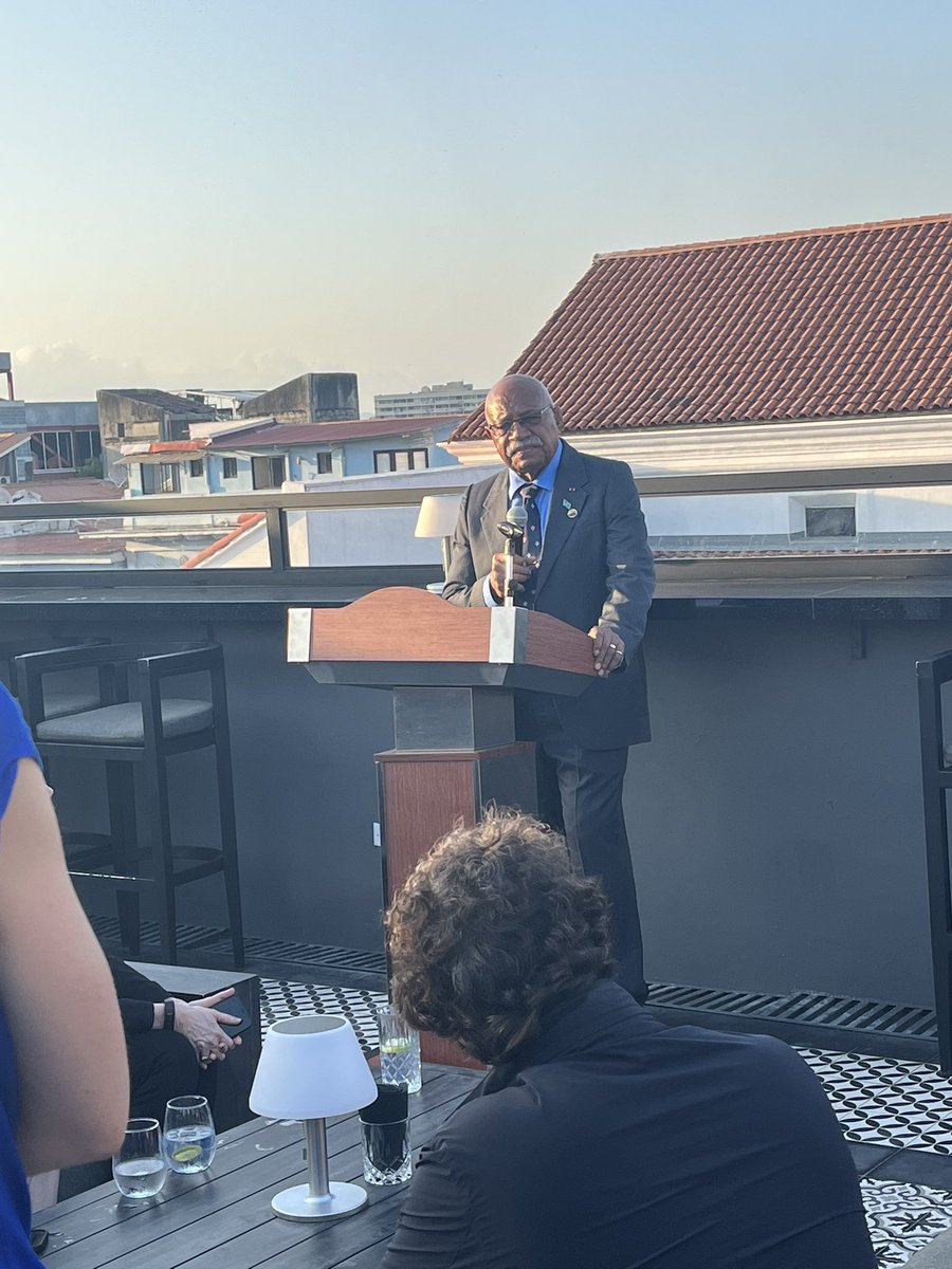 AshMcGovern's tweet photo. “You talk about economy. You talk about development. For us it is survival.” - Prime Minister of Fiji. https://t.co/KHHhqyqNa5