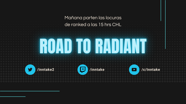 Inntake2's tweet photo. Y bueeeeeno, empezaré a prender stream para que podamos reírnos de las locuras de las ranked antes de que termine el primer acto!

Espero que se puedan unir y pasar las calurosas tardes. 

¡Nos vemos! https://t.co/fiURNcnTMp