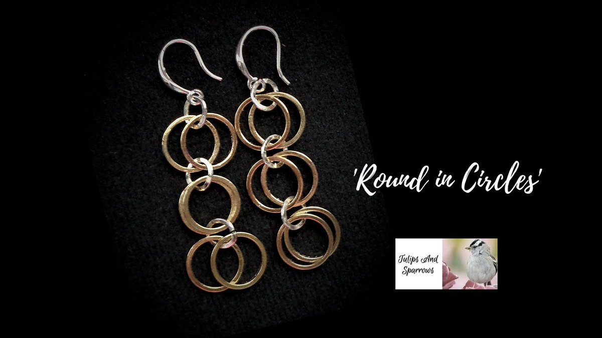 #goldearrings #sterlingearwires #dropearrings #circleearrings #twotoneearrings #925earwires #cascadeearrings