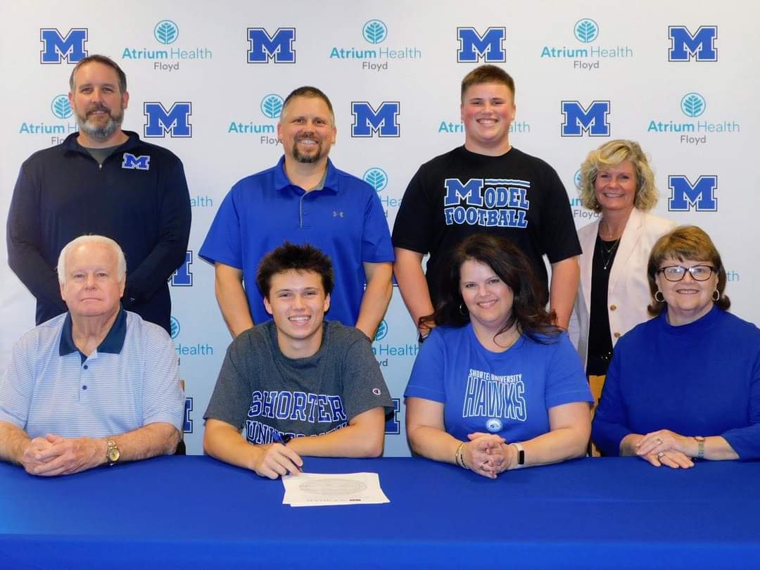 Congratulations to Model High Senior Thomas Goggans who will continue his track and field career and education at Shorter University!!