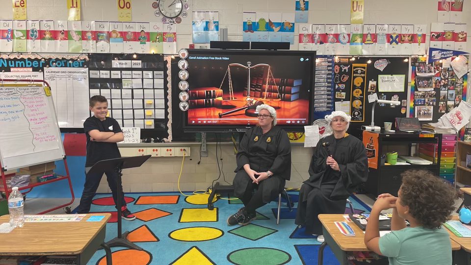 Today my amazing resource teacher/coach Michelle and I put on a super fun lesson for my kids! They have been learning about Christopher Columbus and exploration and today they had to present their cases as lawyers for Christopher Columbus v. The Natives. We all had so much fun!