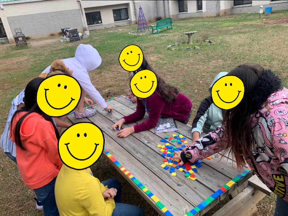 dtoma_harrold's tweet image. We did an AWESOME area exploration outside on some picnic tables today! The kiddos used their multiplication strategies to find 28in x 72in! 😱😱 #studentteaching #ElonEd #mathoutside