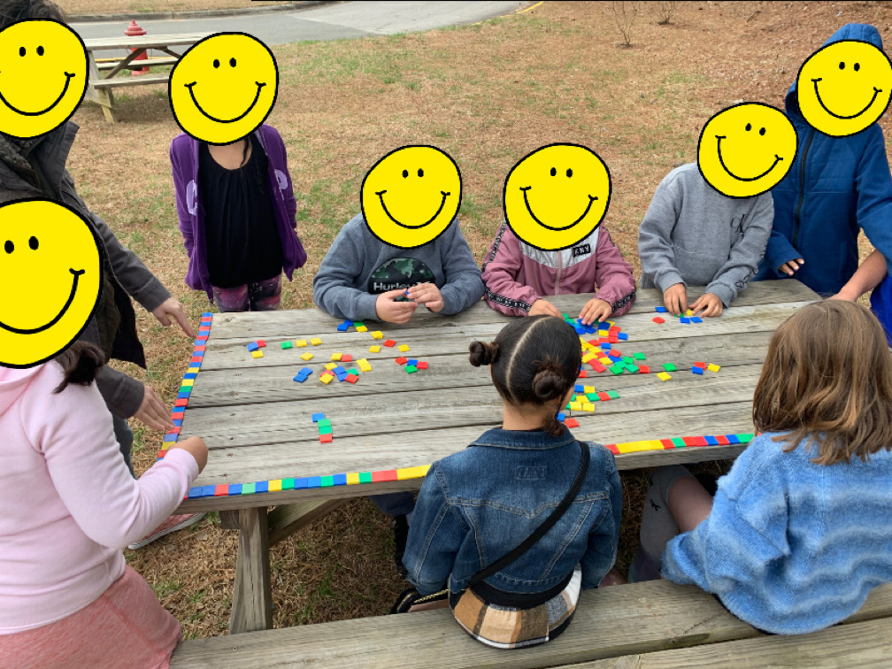 dtoma_harrold's tweet image. We did an AWESOME area exploration outside on some picnic tables today! The kiddos used their multiplication strategies to find 28in x 72in! 😱😱 #studentteaching #ElonEd #mathoutside