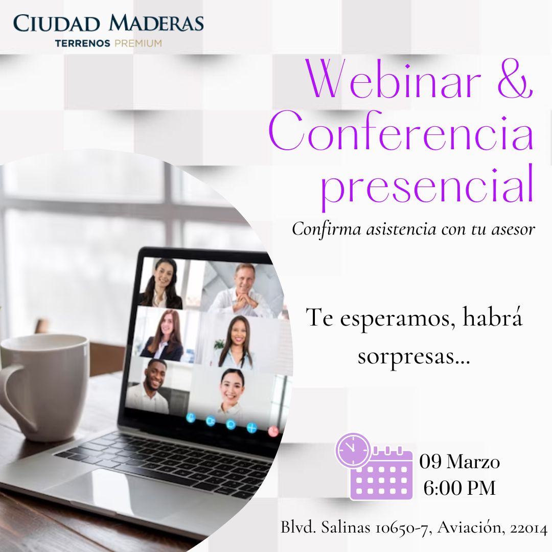 Te esperamos Conferencia Conoce los Beneficios de invertir en preventa.
#padres #tijuanainversionistas #sandiegoinversionistas #descubrecm