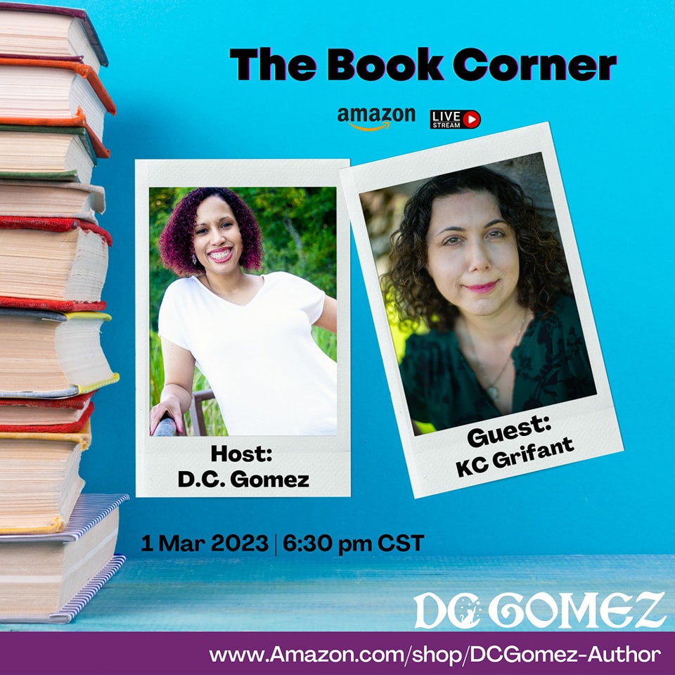 I will be going live on Amazon's The Book Corner with D.C. Gomez tonight at 4:30pm PT / 6:30 p.m. CST. Tune in for the interview and book chat! 

Watch live here: 
amazon.com/live/channel/b…

#dcgomezauthor #thebookcorner #authorinterview #amazonfinds #bookrec #debutbook