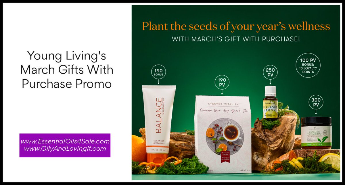 Young Living's March Gifts With Purchase Promo

oilyandlovingit.com/2023/03/young-…

#giftswithpurchase #giftwithpurchase #promo #march #essentialoilblends #steepedtea #facialcleanser #cleanser #goldenturmeric #essentialoils #wellness #aromatherapy #selfcare #selfcareproducts #skincare