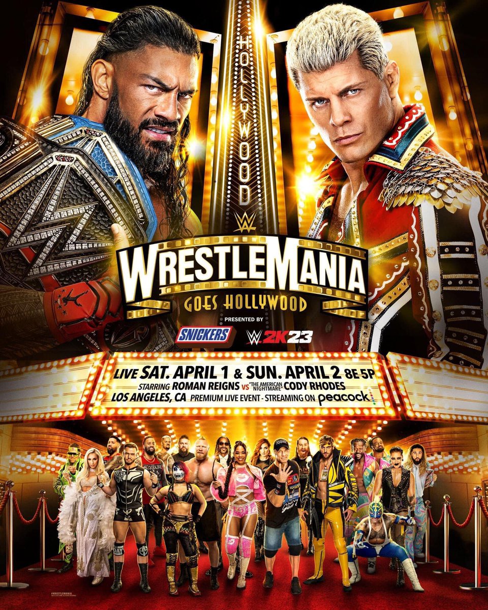 Loving the #WrestleMania Poster 

Would look great signed ✍️🔥 

#WrestleManiaGoesHollywood