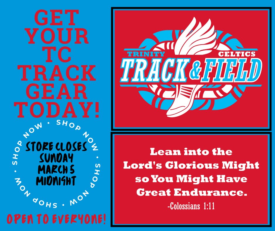 TrinityCatholic's tweet image. Support the TC track team with new gear!  Shop here:   jnicolebrandedsource.com/sr/2351577
GO CELTICS!