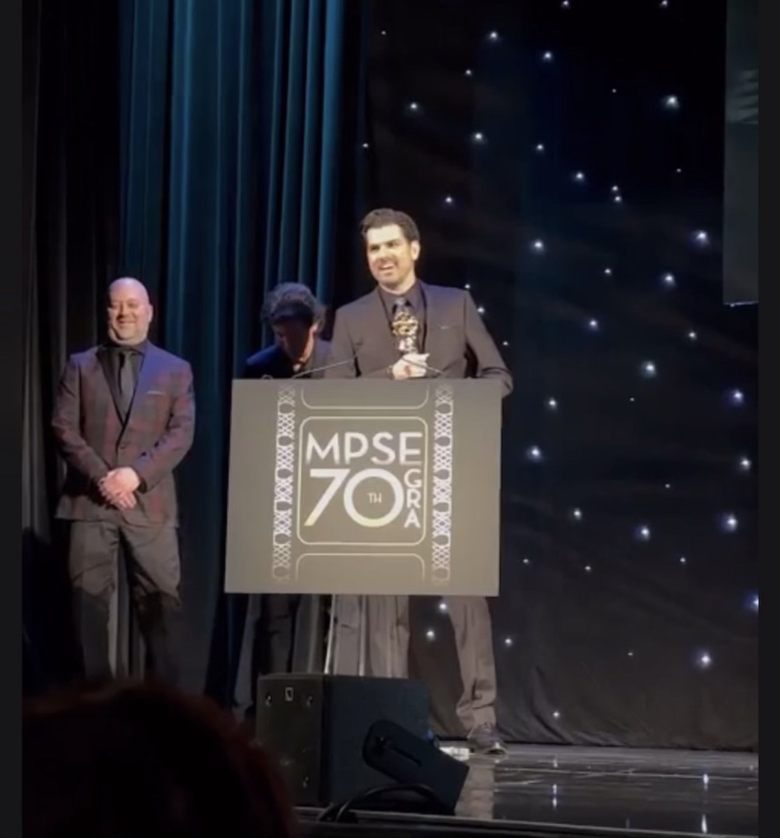 TheBlurStudio's tweet photo. Even more congrats are in order! Great work everyone. 
#lovedeathrobots 

Motion Picture Sound Editors
Outstanding Achievement in Sound Editing - Broadcast Animation
“In Vaulted Halls Entombed”

British Film Editors (BFE) Association
Best Edited Series Animation
LDR - Season 3 https://t.co/rkvBFktPHX