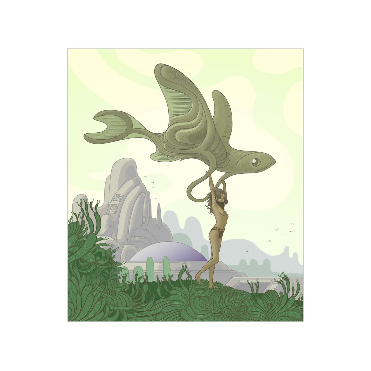 *Listed: "She Lives Here" by <a href="/33CALICO/">CALICO</a> - originally purchased on <a href="/holaplex/">Holaplex</a> in Jan 2022, and now available on <a href="/formfunction/">Formfunction</a> to add to your 1/1 fine art NFT collection!