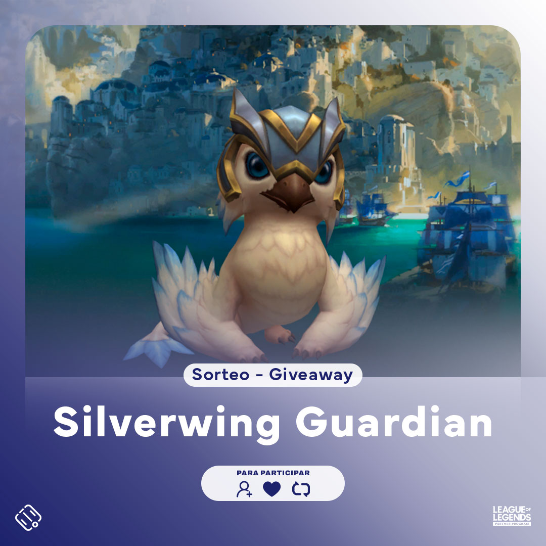 New GIVEAWAY! / ¡Nuevo SORTEO!

20 #LoR Silverwing Guardian🐦

To participate (ends Mar 26) / Para participar (finaliza 26 Mar):

- 🔁 RT
- ❤️ Follow
- 👥 Tag 2 amigos/friends

- DM with Riot ID (+#) / MD con Riot ID (+#)

#LegendsOfRuneterra #RPP #LPP #LeaguePartner