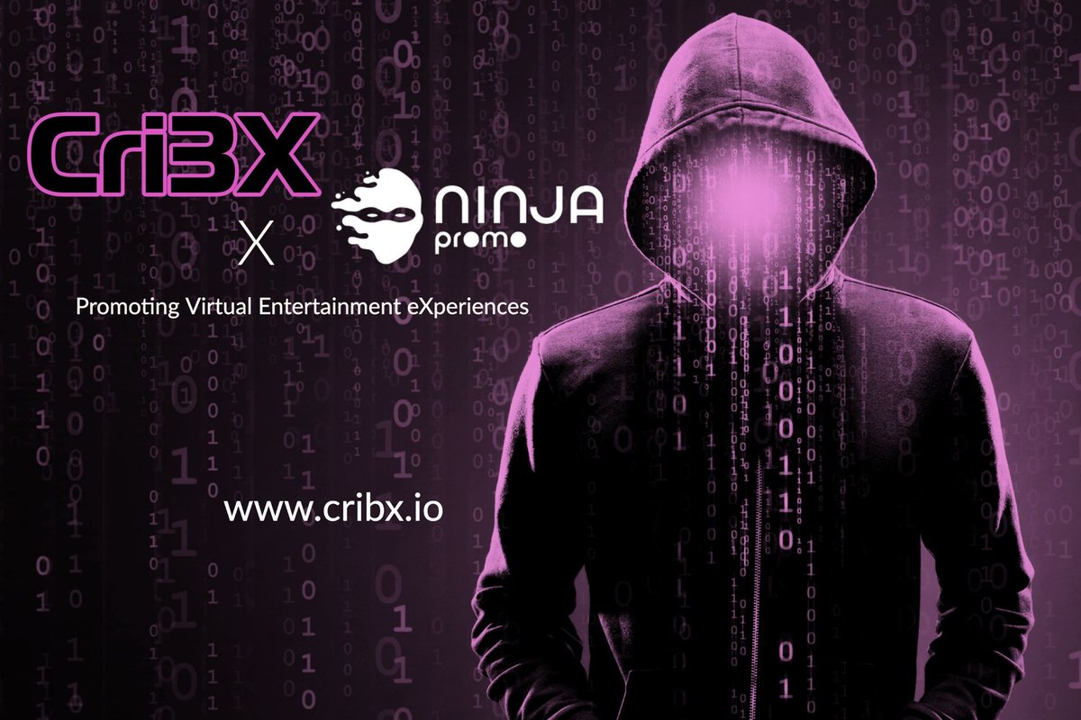 MoontubeFan's tweet photo. We are teaming up with @ninjapromoio and couldn't be more thrilled to have their expertise and support for the launch of #CRI3X on 230323!

#CRIBX #cri3X #Entertainment #Metaverse #Web3 https://t.co/iXV0LeFrNe