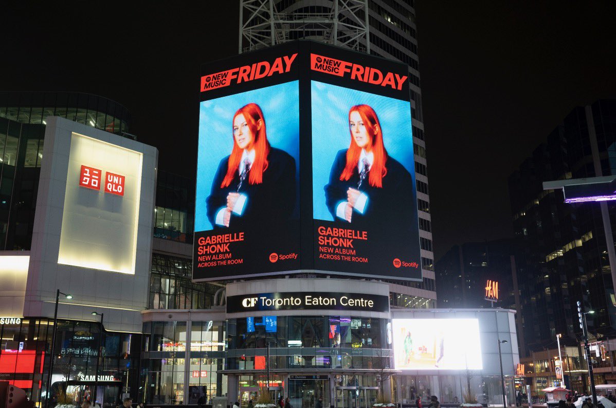 Wow what a week! Thank you so much for all the kind words and love on the album, I’ve been happy crying since Thursday night, reading all of your messages. 🥹❤️🙏🏻✨

Thank you @spotifycanada for the amazing billboard spot. 🤝

Beautiful photo was taken by my dear friend Dragos C.