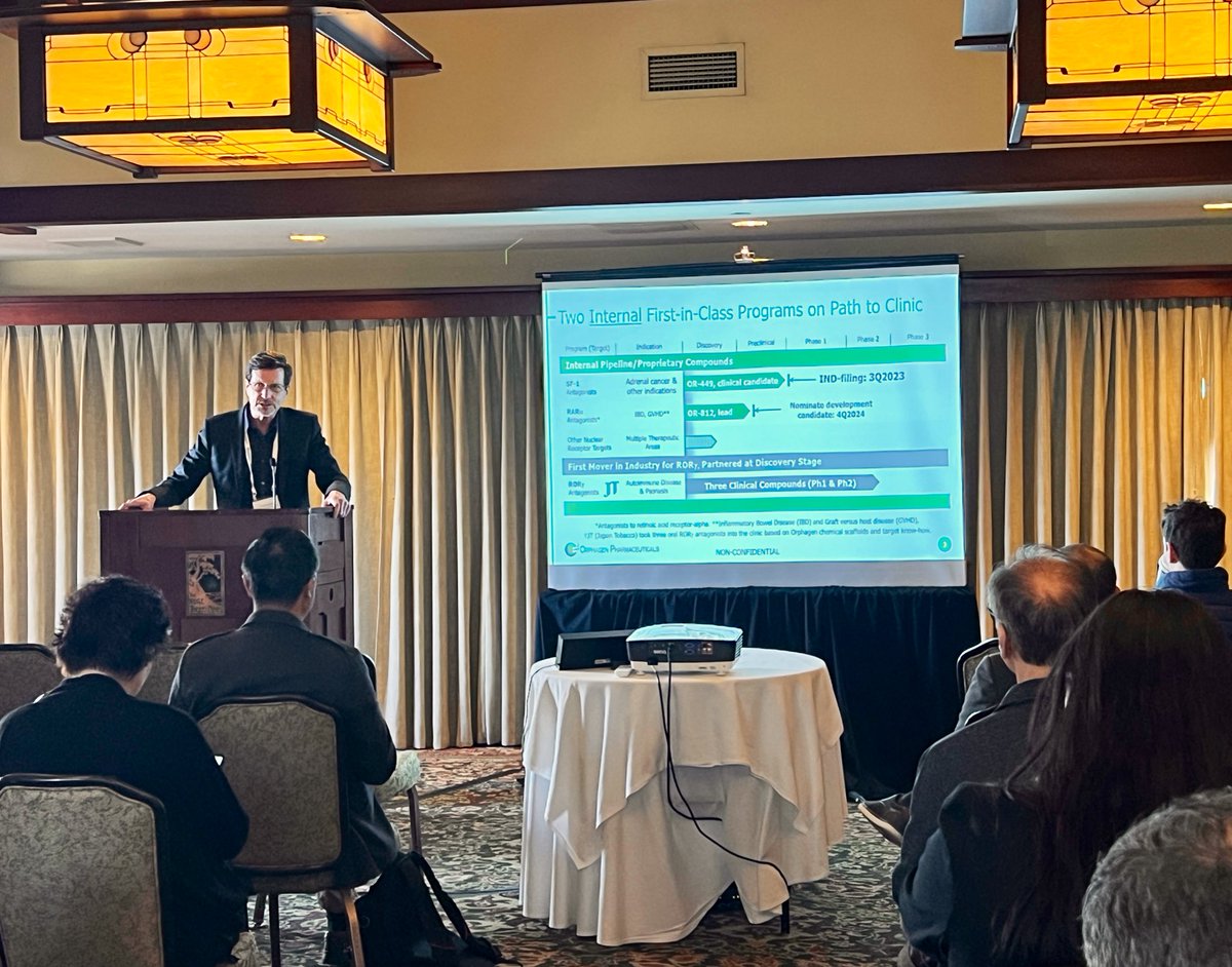 Biocom's tweet photo. Yesterday was #RareDiseaseDay, and today, we’re hearing from Orphagen Pharmaceuticals at #BiocomGPIC on their promising new therapy for ACC, a rare and aggressive cancer of the adrenal gland. Tragically, the 5-year survival rate for patients with advanced ACC is <15% https://t.co/AgGQoHyfIa