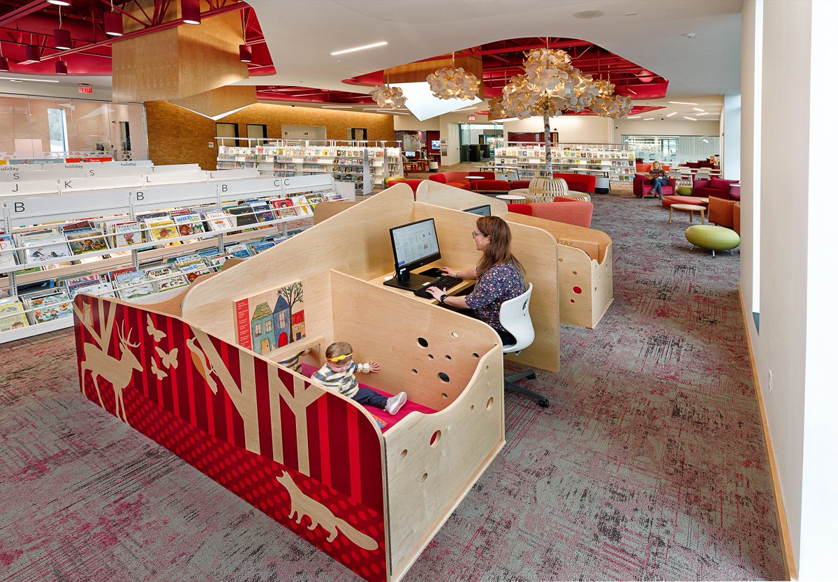 VCUWilderSchool's tweet photo. Henrico County Public Library’s Fairfield Area Library is selected as the #EVGA2023 winner of the Innovation in Government Award! @HenricoLibrary 
Learn more:  https://t.co/867ZColfFL
Join us in celebration: https://t.co/Myto1MXN4y

PC Chris Cunningham, courtesy of TMC Furniture https://t.co/6R8MeMEbiE
