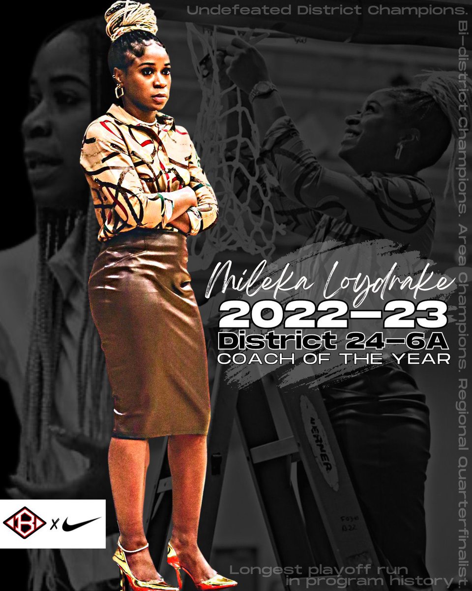Our fearless leader is 22-23 District 24-6A Coach Of The Year! <a href="/CoachLo_/">Mileka Loydrake</a> 
🅱️