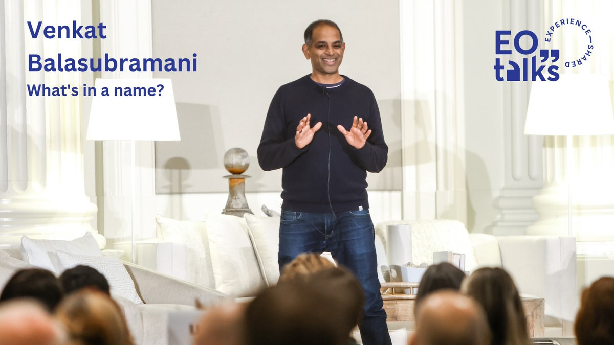EOPortland's tweet photo. The 10th Annual EO Talks are now on YouTube! Hear from Venkat Balasubramani, founder of @focal, on "what's in a name?" https://t.co/uvntrp3AEz https://t.co/YUTfJzgZSG