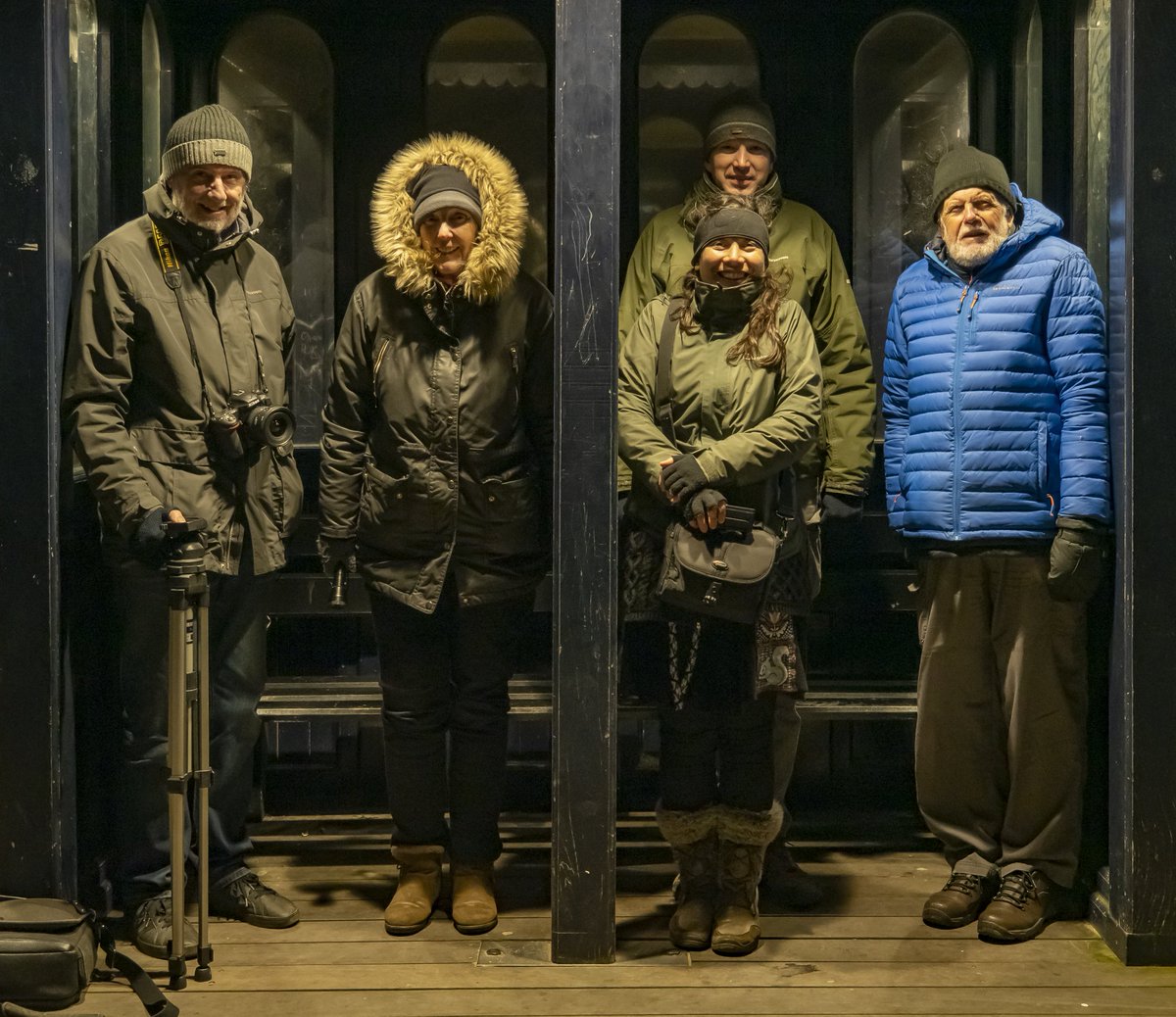 Our intrepid group of Welshotters  last evening on the Pier at Beaumaris, whilst on our <a href="/welshot/">Welshot Imaging</a> Roving Academy evening.