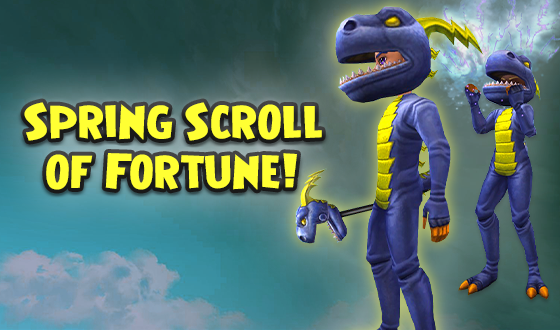 Don't get shocked! ⚡

Participate in events to earn points towards the Spring Scroll of Fortune! You can potentially unlock the new Stormzilla Costume, Zappy Hands Emote, and so much more! wizard101.com/game/SpringSOF… #Wizard101