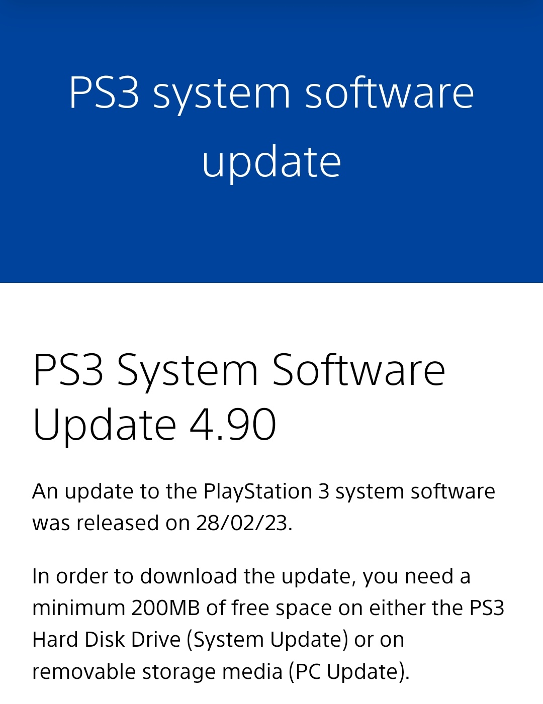 Alvin en Twitter: "PlayStation 3 receives a new update, more than years after its https://t.co/SN0Qvm9Ruu" / Twitter