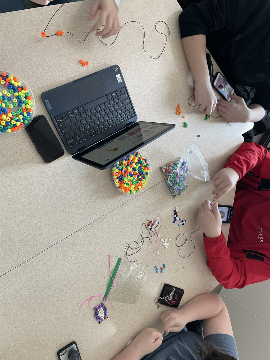 Exploring human development with Pony Beading today in Grade 9 Intro to Family studies. What kind of development did they experience most with this task? (Physical, intellectual, emotional, social, moral?)