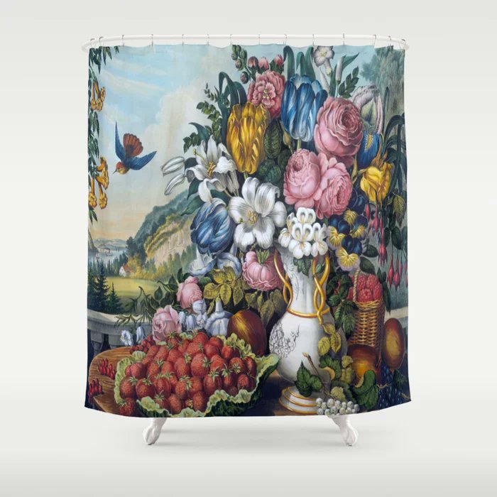 #art Shower Curtain
society6.com/product/vintag…
 #retro #abstract #vintage #nature #floral #spring #summer #views #opulence #luxury #blackandwhite #homedecor #housetips #decortips #homestyle #homestylingtips #bathroomdecor #bathroomdecortips #bathroomdesigntips #designtips