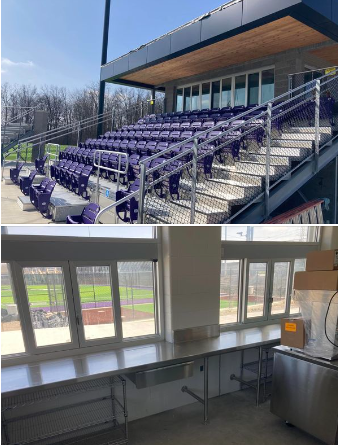 WoodhavenHigh's tweet photo. Each day the real thing looks more like the design plans for the new baseball/softball areas. Press boxes, new seating, concrete, restrooms and concession stand are almost complete. Finishing touches and some landscaping will be done in the next few weeks. Bring on spring sports! https://t.co/abNSjuZusO