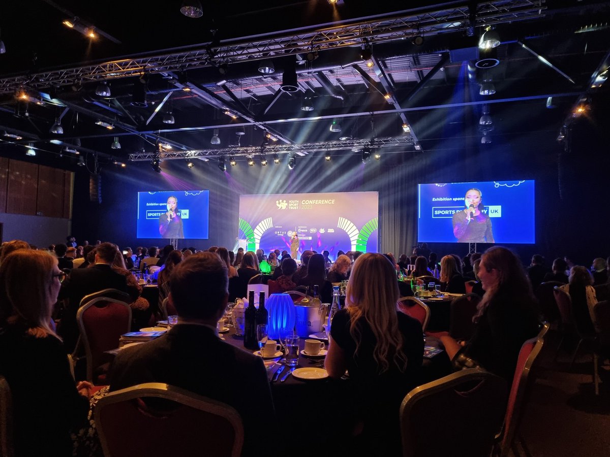 StreetlySGO's tweet photo. Amazing set up for the @YouthSportTrust Conference and amazing to see @StreetlyAcademy being recognised for an Award &amp; one of our amazing @StreetlyMusic students opening the evening https://t.co/wqxUk2mb3w