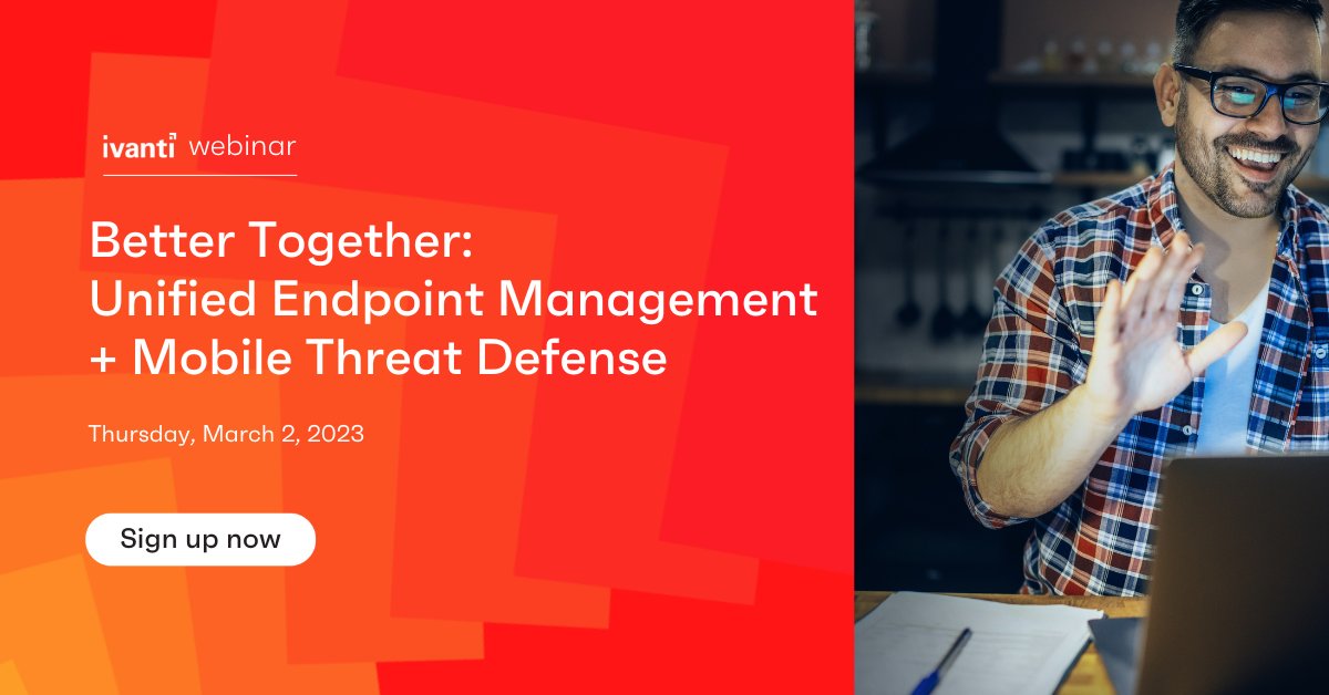 GoIvanti's tweet image. To combat phishing attacks, organizations must adopt strategies to identify and secure all users, devices, applications, and data.  Join us tomorrow for a webinar to learn how UEM and MTD work together to strengthen your endpoint security:
bit.ly/3SnIs0G