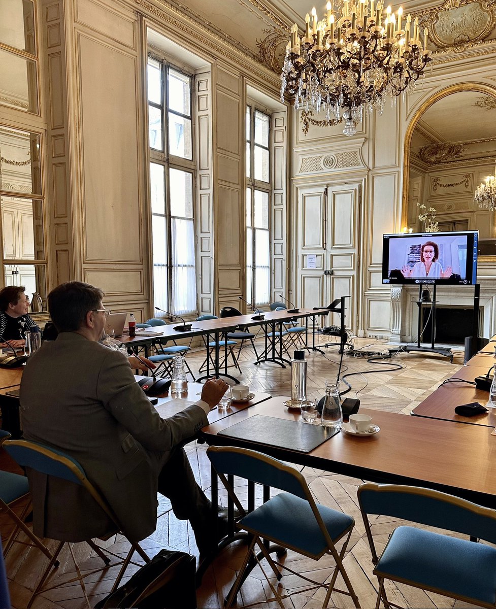 GGuilbaultCAQ's tweet image. Lancement de notre mission en 🇫🇷 par une rencontre virtuelle (vol retardé par la tempête) avec @P_Vergriete, président de #AFITF, pour parler de #mobilitédurable et de financement des infrastructures. Et discussion avec @LineRivardDG et @jasonalatorre en vue de ma visite en 🇸🇪.