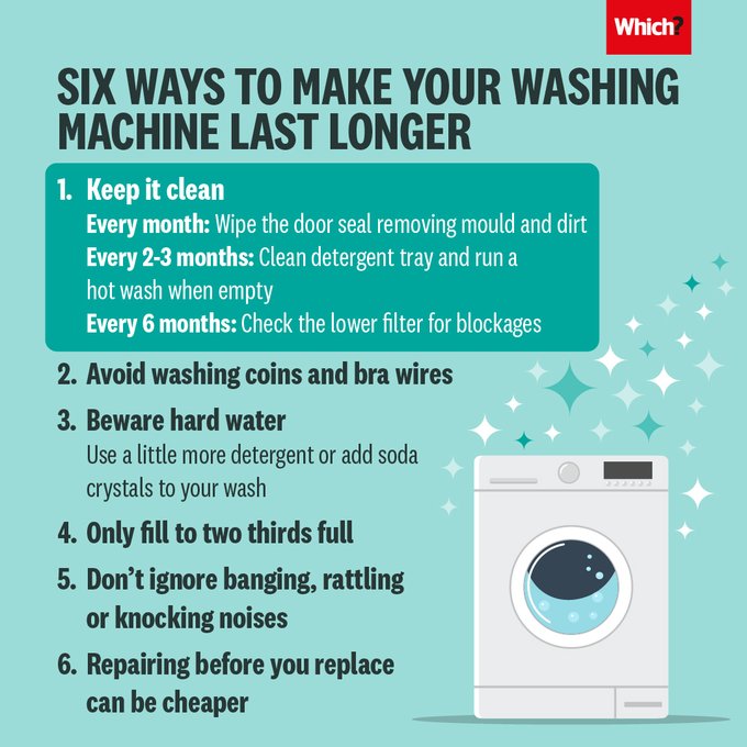 Which? on X: &ldquo;Doing these things will help your washing machine 