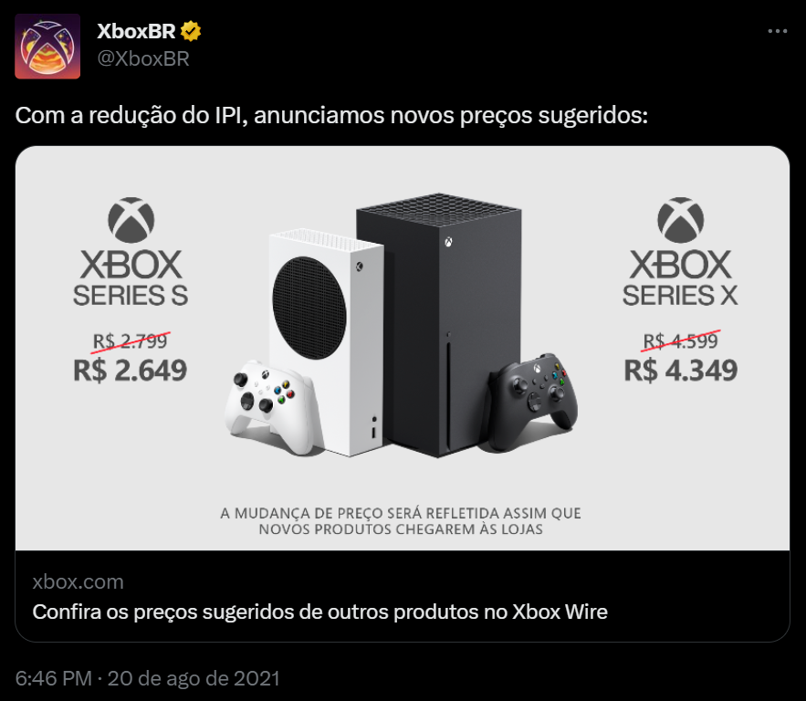 Lion_Central's tweet photo. Governo Lula anuncia que ainda esse mês, vai voltar com os impostos sobre os videos games, das quais o Bolsonaro tinha zerado nos últimos anos.
Vi gados falando que "redução nunca mudou o preço dos games" e que nesse caso "não muda nada".
300 reais muda coisa pra caralho https://t.co/pZ2lXUItDo