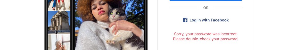 ApplePad11's tweet photo. Why @instagram shows password incorrect even if it is correct in web browser …..Knowing password is correct why are you not allowing user to use account. @BBCTech @nytimes @WIONews @IndiaToday @abnnews13 https://t.co/sysNbzHpR3