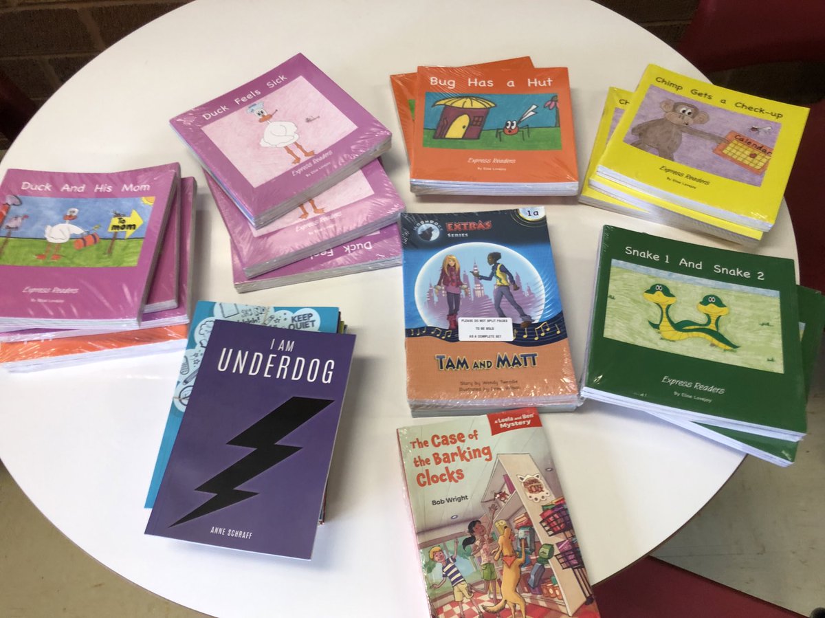 Thansk <a href="/FoothillsPub/">Foothills Publishing</a> we just got a delivery.  Ts love new books.  Can’t wait to get them checked, stamped and into the hands of Ss. Thanks to our SAC for supporting this purchase.