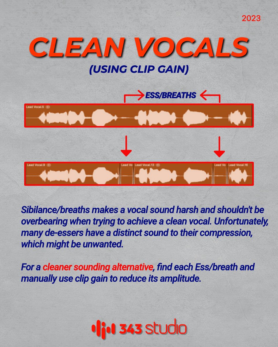 Tips for Clean Vocals in your productions
#musicproduction #producertips #vocaltips #mixingtips #musicproductiontips