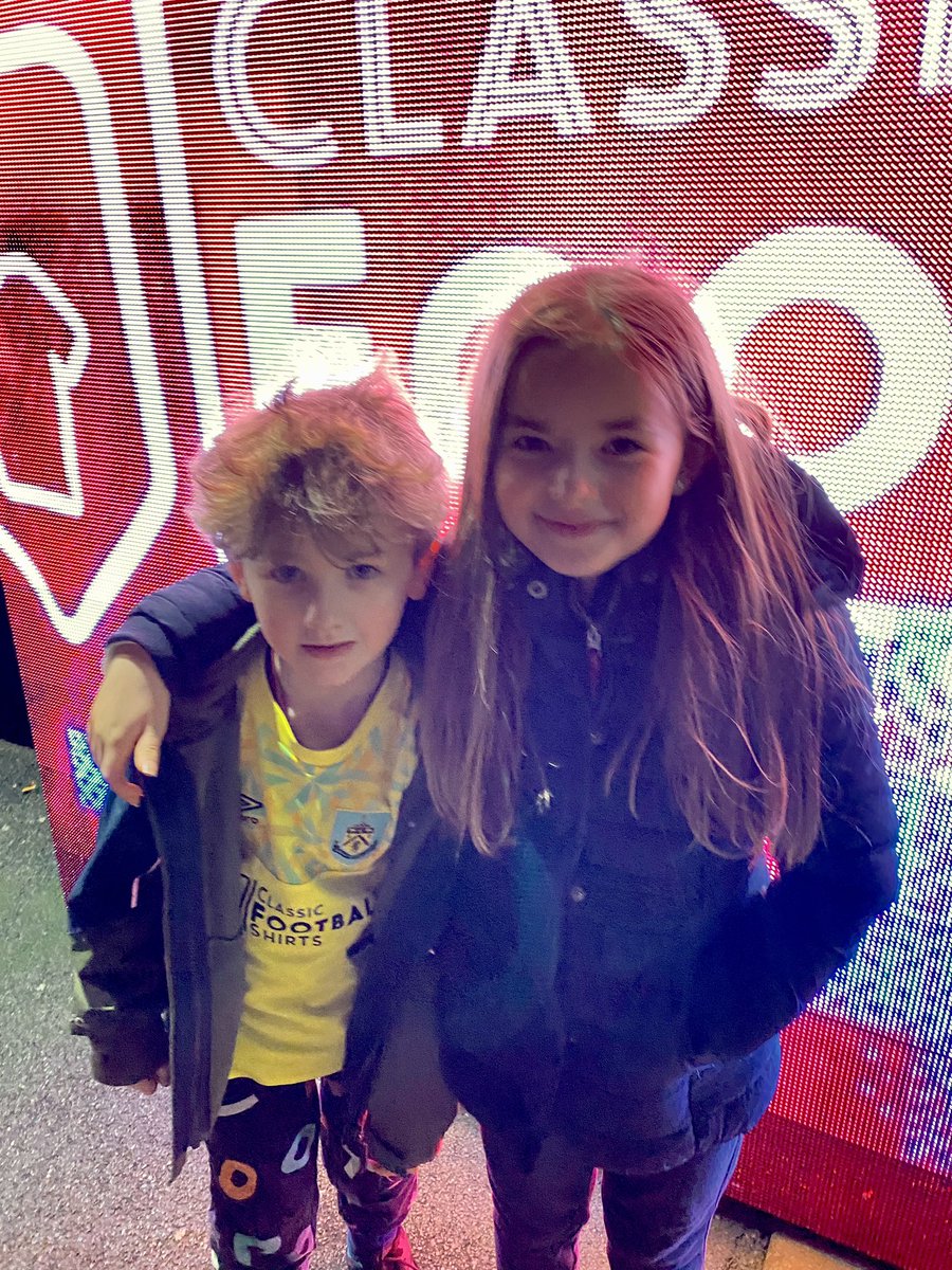 Big sisters first game! @burnleyofficial